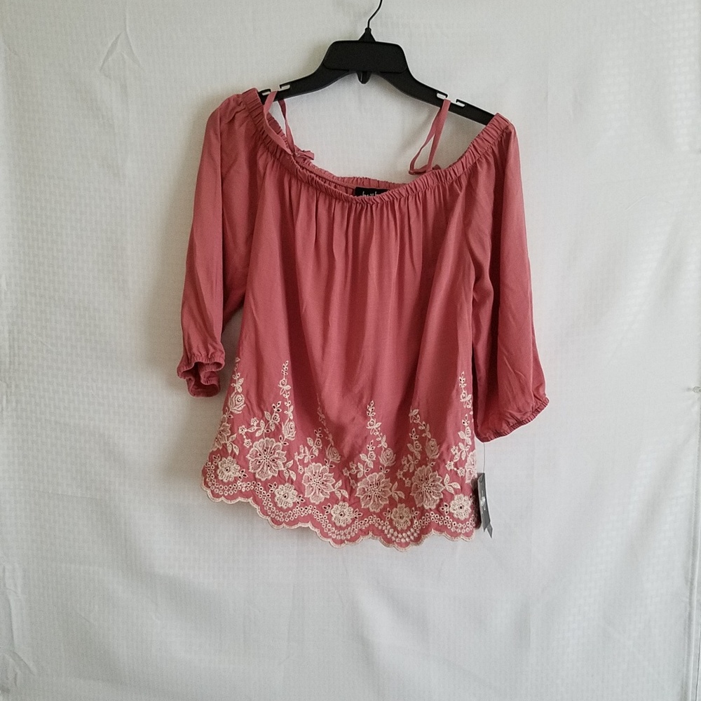 By & By Cold Shoulder Blouse - NWT